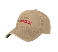 JZGESOM Non Ho Idea di Cosa STO Facendo Berretto da Baseball Casual per Gli Uomini Cappelli da Campeggio per Adulti da Caccia Estiva y2k Cute Sun-Proof Caps