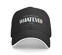 JZGESOM Qualunque Cosa io Voglia (Scuro) Berretto da Baseball Cappello da Sole Cosplay Cappello di Grandi Dimensioni Cappello Personalizzato Cappelli da Donna Eleganti Cappelli da Uomo