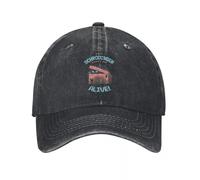 JZGESOM Schrodinger I Am Alive Uomini Donne Berretti da Baseball Hip Hop Distressed Cappelli Lavati cap Classic all Seasons Travel Adjustable Sun cap
