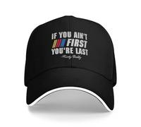 JZGESOM Talladega Notti Ricky Bobby Se Non Sei Il Primo Sei L'Ultimo Berretto da Baseball Cappello Uomo Donna