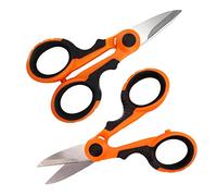 Jzhen 2 Pezzi Forbici da Pesca,Lame Affilate in Acciaio Inossidabile per Impieghi Gravosi e Impugnatura in Gomma Morbida