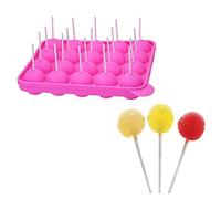 Jzhen 20 Cakepops Silicone Cake Pop Stampo, Può Essere Usato per Fare Focaccine di Biscotti Lecca-lecca