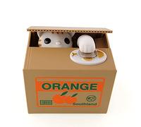 Jzhen Creativo Gatto Salvadanaio Banca, Ottimo per i Bambini Gatto Rubare i Soldi