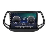 JZHIWEI Android 15 Autoradio 9" Touchscreen Stereo Auto per Jeep Compass 2017 2018 2019 Plug-And-Play con Bluetooth Navigatore GPS Collegamento Specchio Comandi al Volante,8 Core 4G+WiFi 2G+32G