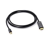 JZK 1,8 m Cavo Mini DisplayPort a HDMI, cavo convertitore adattatore unidirezionale da Mini DisplayPort (DP) a HDMI placcato in oro per Thunderbolt 1/2, per MacBook Air, per Surface Pro, per Lenovo