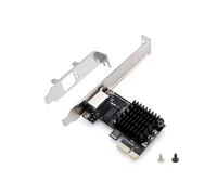 JZK 1 scheda rete Gigabit PCIe, adattatore rete LAN Ethernet RJ45 Gigabit PCI Express 100/1000Mbps con chip RTL8168, adattatore a basso profilo per Win 11/10/8/7, per Linux, per Mac OS, desktop/server