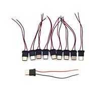 JZK 10 pezzi 30V 3A Cavo spirale USB C per progetti di ricarica fai te, connettore maschio USB tipo C per montaggio pannello saldabile con 2 fili rosso-neri per realizzare punti di ricarica
