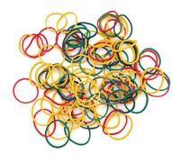 JZK 100 elastici colorati in gomma spessa, 25 mm x 1,5 mm, per ufficio e scuola