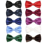 JZK 10x Papillon da Uomo Regolabili Multicolori per Matrimoni, Feste, Occasioni Formali o Speciali, Multicolore, L, Multicolore