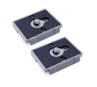 JZK 2 adattatori per montaggio a vite da 1/4" a sgancio rapido per fotocamera, compatibili con treppiede Manfrotto 200PL-14