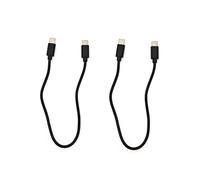 JZK 2 pezzi 30cm Cavo USB C a USB C corto, ricarica rapida, 60W 20V 3A PD cavo ricarica USB tipo C, cavo dati per iPhone 16/15, per Samsung Galaxy S23/S22/S21, per Huawei Mate, per MacBook Pro Air