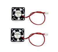 JZK 2 Pezzi 30x30x10mm Mini Ventola di Raffreddamento Silenziosa a 2 Pin DC 5V con Fili 3010 Ventola DC Brushless in Miniatura, Ventola per Stampante 3D