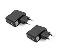 JZK 2 pezzi adattatore di alimentazione USB 5V 1A, adattatore presa di ricarica USB per lettore MP3/MP4, telefono cellulare, monitor, lampada da tavolo, console di gioco (senza cavo dati)