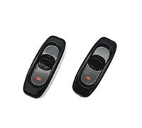 JZK 2 x Cavo nero per lampada Interruttore a siluro AC 250V 10A con indicatore LED per piccoli elettrodomestici o lampada