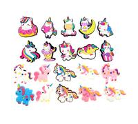 JZK 20 ciondoli per scarpa a forma di unicorno per CROCS, graziosi widget decorazione per CROCS, regalo per ragazze