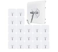 JZK 20 Impermeabile plastica trasparenti ganci adesivi da parete bagno appendi accappatoio portasciugamani appendiabiti ganci adesivi cucina per presine portanti 10kg