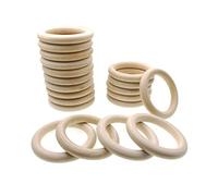 JZK 20 x 10CM grandi anelli in legno naturale per macramè lavoretti, anello legno per artigianato bigiotteria dentizione bambini neonato arco giochi, per fare portavaso pianta da appendere macrame