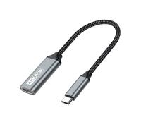 JZK 20CM Cavo adattatore USB C a HDMI, convertitore da tipo C a HDMI HD 4K a 30 Hz per Thunderbolt 3/4/5, per MacBook Pro/Air, per Surface Book 2, per Samsung Galaxy S24/S10/S9, per iPhone 15 Pro