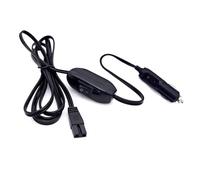 JZK 2m 12V/24V ricarica accendisigari cavo con interruttore per frigorifero e congelatore per auto, cavo alimentazione sostitutivo per frigorifero elettrico, cavo ricarica per frigorifero campeggio