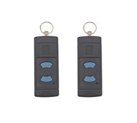 JZK 2PCS Portachiavi per porta da garage a due pulsanti per Hormann, telecomando per porta da garage con pulsante blu di ricambio per Hormann HSE2 HSE4 HSM4-868MHZ HSM 2/4