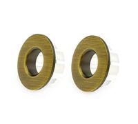JZK 2x Anello di troppopieno per lavello del bagno in metallo tono ottone rame, anello di copertura rotondo per lavello cucina e bagno lavabo ciotola lavello trim