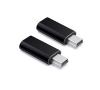 JZK 2x USB C a Mini USB adattatore, supporta la ricarica e il trasferimento dati, connettore femmina tipo C a maschio Mini USB per lettore MP3, fotocamera digitale, dash cam, laptop, unità flash