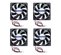 JZK 4 pezzi 80x80x15 mm 2 pin DC 24 V mini ventola di raffreddamento silenziosa con fili, 8015 piccola ventola di raffreddamento 80 mm, 8cm 24 V ventola DC brushless, ventola per stampante 3D