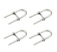 JZK 4 x Acciaio inossidabile U bolt M5x78 con dado e piatto per l'hardware della barca settore automobilistico