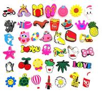 JZK 40x Ciondoli per Crocs, Decorazioni per Zoccoli Bambini, Accessori Carini per Ragazze e Ragazzi