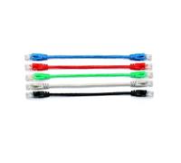JZK 5 Colori Combo CAT 6 Ethernet Cavo, 30cm rete corto cavo, Cavi patch Cat6 ad alta velocità da 10 Gbps, connettore di rete LAN RJ45 per modem, router, PC, stampante, switch box