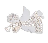 JZK 50 Angelo Perlato Bianco segnaposto segnatavolo segnabicchiere bomboniera per Comunione Nascita Battesimo Natale Matrimonio Compleanno Laurea