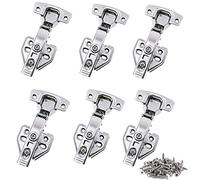 JZK 6 Pezzi 35mm 110 gradi cerniere salice per ante cucina armadi mobili ammortizzata + viti di fissaggio, cerniera ammortizzata per mobili cucina armadi