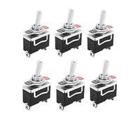 JZK 6 pezzi Interruttore a levetta AC 220 V 20 A. 2 pin a 2 poli On/Off Per Auto Camion Barca