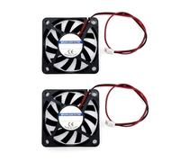 JZK 60 x 60 x 10 mm 2pin DC 12 V mini ventola di raffreddamento silenziosa con fili - 6010 piccola ventola silenziosa 6 cm mini CC senza spazzole per stampanti 3D e dissipatori di calore