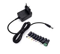 JZK AC a DC 5V 2A Alimentatore Convertitore Trasformatore Caricatore con 8x DC Adattatore Spina di Ricambio 5 volti 0.5A 500mA 1A 1.5A 2000mA per telecamere CCTV, strisce LED LED TV Box