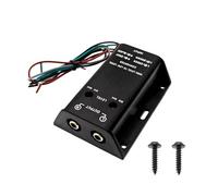 JZK Adattatore High-Low, adattatore cavo per altoparlanti a RCA, convertitore di uscita di linea a 2 canali LOC, convertitore regolabile da alto a basso livello per amplificatore per auto, subwoofer