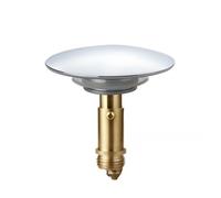 JZK Argento 69mm Tappo pop-up per vasca da bagno in metallo cromato, ricambio tappo click clack coperchio vasca bagno, tappo a molla copertura dello scarico della vasca