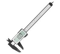 JZK calibro digitale elettronico da 150 mm in plastica con grande schermo LCD, 15 cm 6 pollici conversione metrica in pollici, misuratore di profondità, strumento di misura per diametro interno