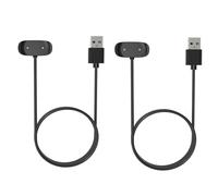 JZK Cavo di ricarica 2 pezzi per Amazfit GTS 2, GTS 2 Mini, GTS 2e, GTR 2, GTR 2e, GTS 4 Mini, T-Rex Pro, Bip 3, Bip U, Zepp E/Z, 1 m cavo di ricambio USB con cavo di ricarica magnetico