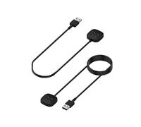 JZK Cavo di ricarica 2 pezzi per Fitbit Sense/Sense 2, Versa 3/Versa 4 Smartwatch (1,0 m/3,0 m), stazione di ricarica magnetica compatibile con Fitbit Versa4/Sense2