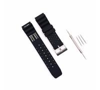 JZK Cinturino ricambio in silicone nero 22mm per Seiko Prospex Marinemaster/Samurai, per Citizen Promaster/Aqualand, cinturino polso sportivo impermeabile uomo con strumento rimozione del cinturino