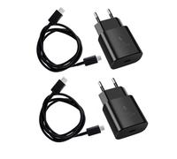 JZK Confezione da 25 W USB C super rapido alimentatore di rete per Samsung Galaxy A15 A23 A33 A53 S22 S24 M33 M34 M53 M55, per iPhone 15 Pro/Max, per iPad Pro con cavo tipo C da 1 metro