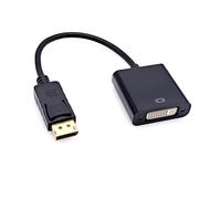 JZK DisplayPort a DVI Adattatore, connettore convertitore DP maschio a DVI femmina placcato in oro per monitor, proiettore, computer, per Lenovo, per Dell, per HP