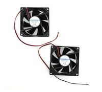 JZK Mini Ventole 80x80x25mm, 2 Poli, DC 24V Con Cavi - Silenziosa Ventola 8025 Per Stampante 3D, 8cm Senza Spazzole