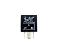 JZK Relè indicatore di direzione a LED, 12V 3 pin, tipo B.L.E, CF13 indipendente dal carico, relè indicatore regolabile per auto, veicolo e moto.