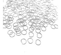 JZK Set 1000 PCS 6mm anelli aperti argento per bigiotteria fai da te, anellini aperti per orecchini fai da te kit per creazione di gioielli di Braccialetti collane Portachiavi