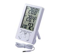JZK TA298 Termoigrometro Digitale con 1.5mt sonda LCD Display igrometro termometro per Esterno e Interno Ambiente, Misura umidità Temperatura per Serra casa Stanza Giardino