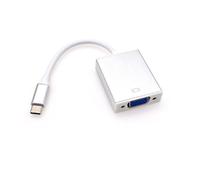 JZK USB C a VGA adattatore, connettore USB 3.1 tipo C Thunderbolt 3/4 maschio a VGA femmina, per MacBook Pro, per iPhone 16 15 Pro/Max, per iPad, per Lenovo, proiettore