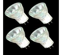 JZLBBC 4Pc MR8 12V 35Watt Lampadina Alogena Riflettore Faretto Alogeno MR8 5W 12V G4 Bi-Pin Base Spotlight Lampadina Per Proiettore 20W