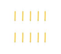 JZLBBC Dc3v Edison Bulb Rigid Ceramic Led Filament Lampada Parti Hard Led Filamento per Riparazione Diy Retro Fixtures(54MM/Green-10PCS)